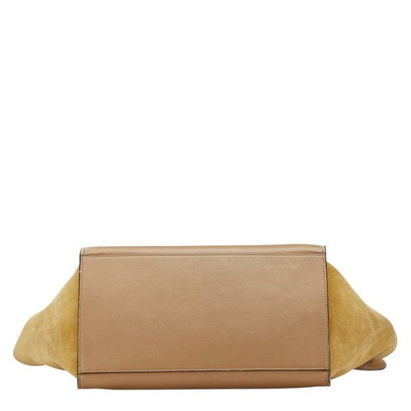 CELINE Cream Leather Shoulder Bag - Picture 3 of 16